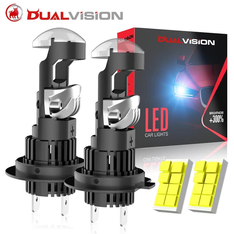 H7 Bi LED H8 H9 H11 9005 9006 HB3 HB4 Luci per auto LED Plug & Play CHIP CSP 6000K Bianco 12V Led Luci anabbaglianti Mini lenti per proiettori