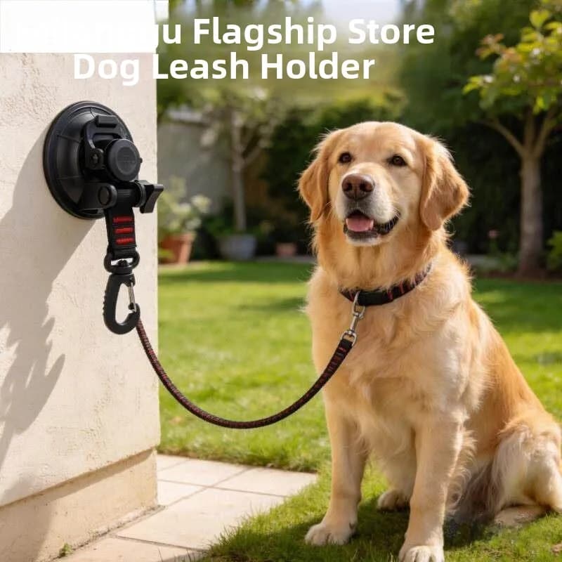 Supporto da parete per guinzaglio per cani da esterno con ventosa, corda di fissaggio per cani, corda da appendere per tavolo da toelettatura, corda di trazione