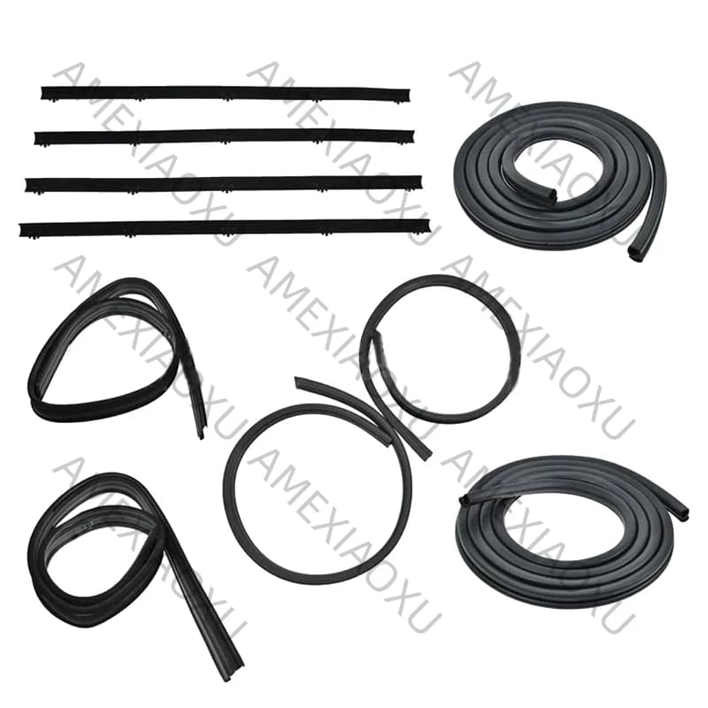 Kit Window and Door Gaskets with Glass Transport and Channel Strap Compatible with Dodge Series D KD1001-10 841880109816 8072220 AMEXIAOXU