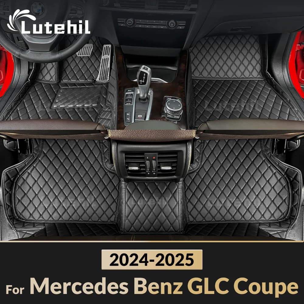 Per Mercedes Benz GLC Coupe 2024 2025 Tappetini per auto Rilievi per piedi personalizzati Copertura per tappeti Accessori interni