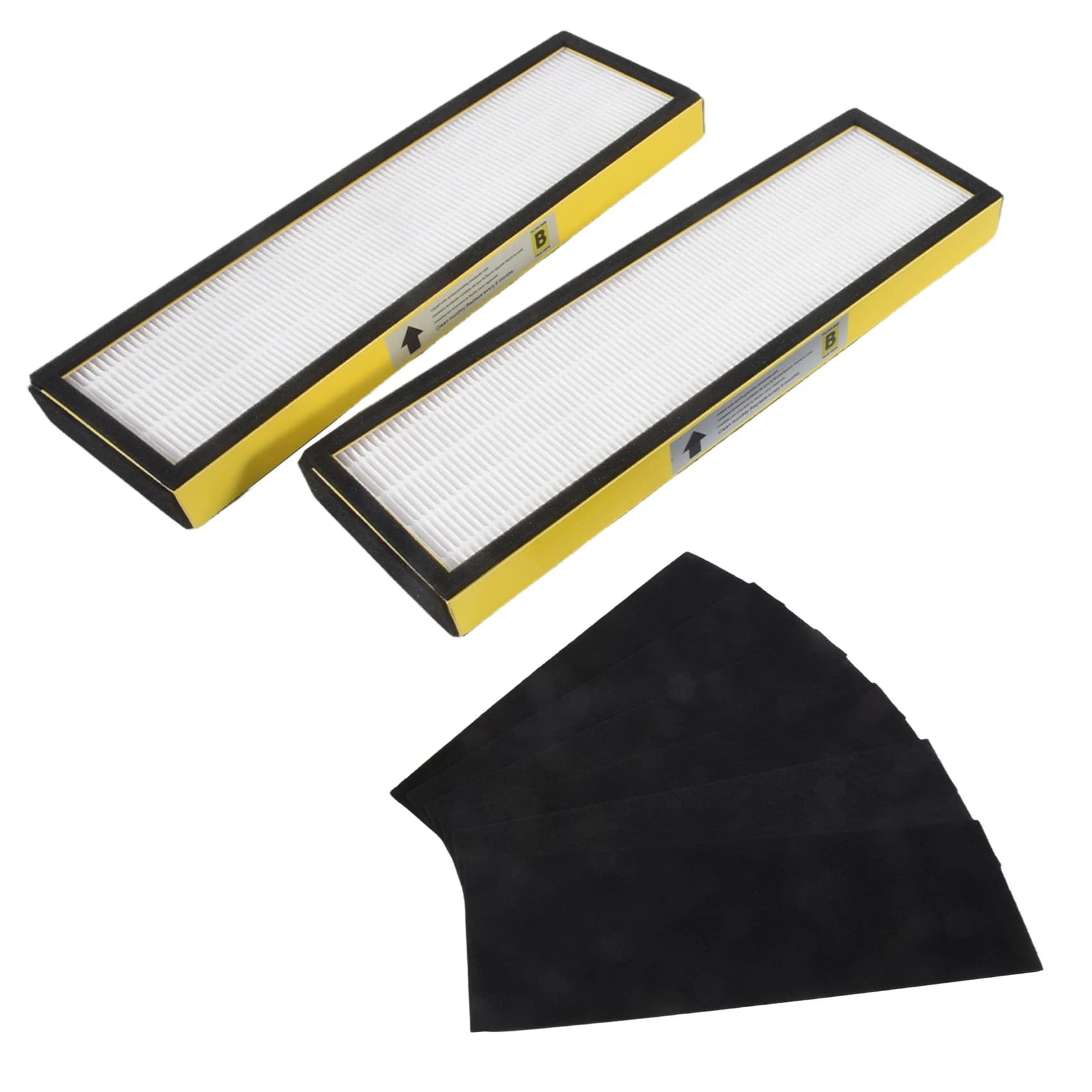 Filtro di ricambio ABLQ FLT4825 per purificatore d'aria Germ Guardian, per AC4825 AC4850, 2 filtri True HEPA + 8 filtri al carbone