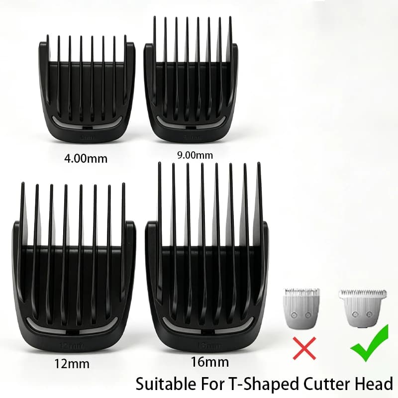 Hair Clipper Guide Comb Attachment For Philips MG7790 MG5750 T-Blade Trimmer Guard 4mm 9mm 12mm 16mm Fixed Length