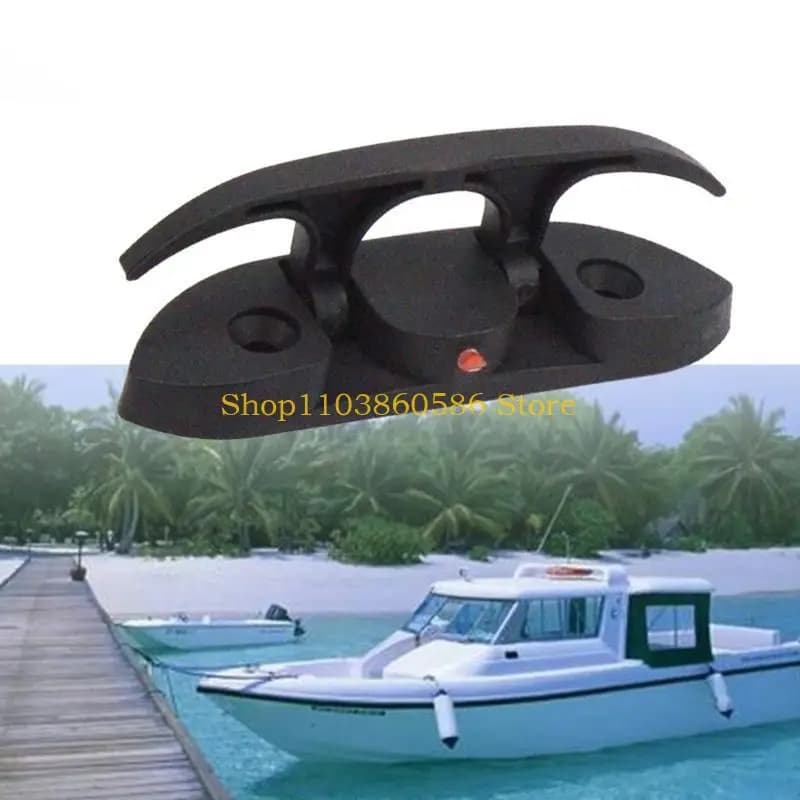 242A Durable Folding Pull Up Cleat Dock Deck Boat Marine Canoe Yacht Kayak Hardware Line Rope Mooring Cleat Accessories Nylon