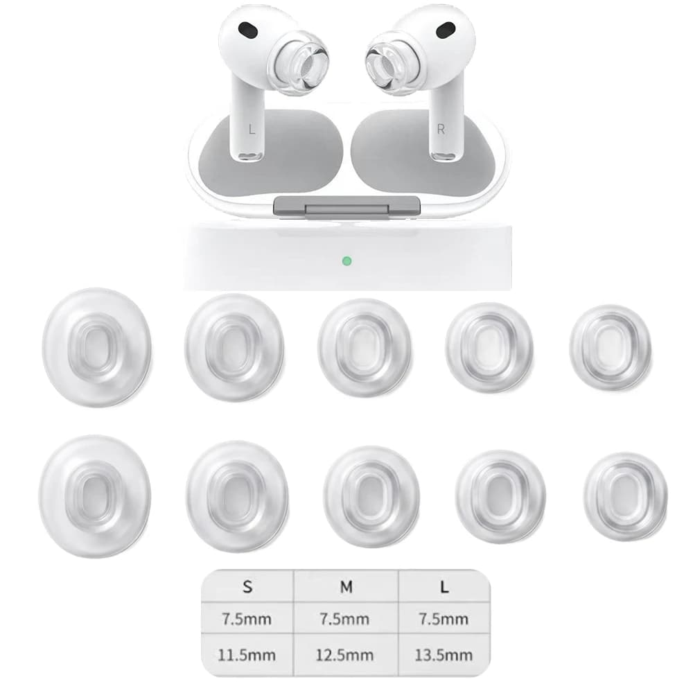 Soft Liquid Silicone In-Ear Earbud Protective Covers For Apple AirPods Pro 3 Replacement Silicone Ear Tips Anti Slip Ear Caps