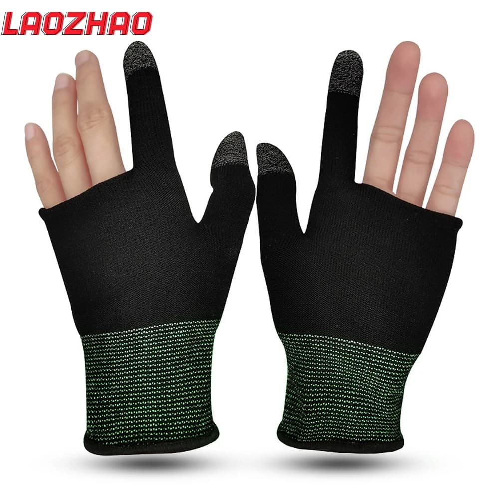 LAOZHAO Gaming Gloves – Compatible with Touchscreen, Nylon and Grafene Breathable Sleeves for Mobile Gaming, Training, Cycling, Gym