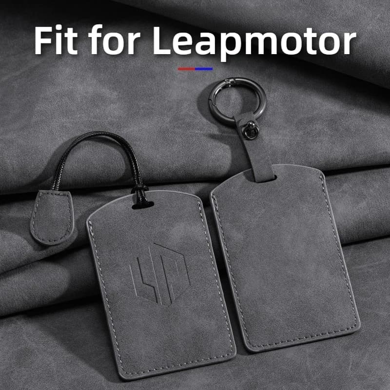 Misura per Leapmotor C10 Pro C11 C16 Portachiavi per auto NFC Smart Card Custodia protettiva in pelle scamosciata