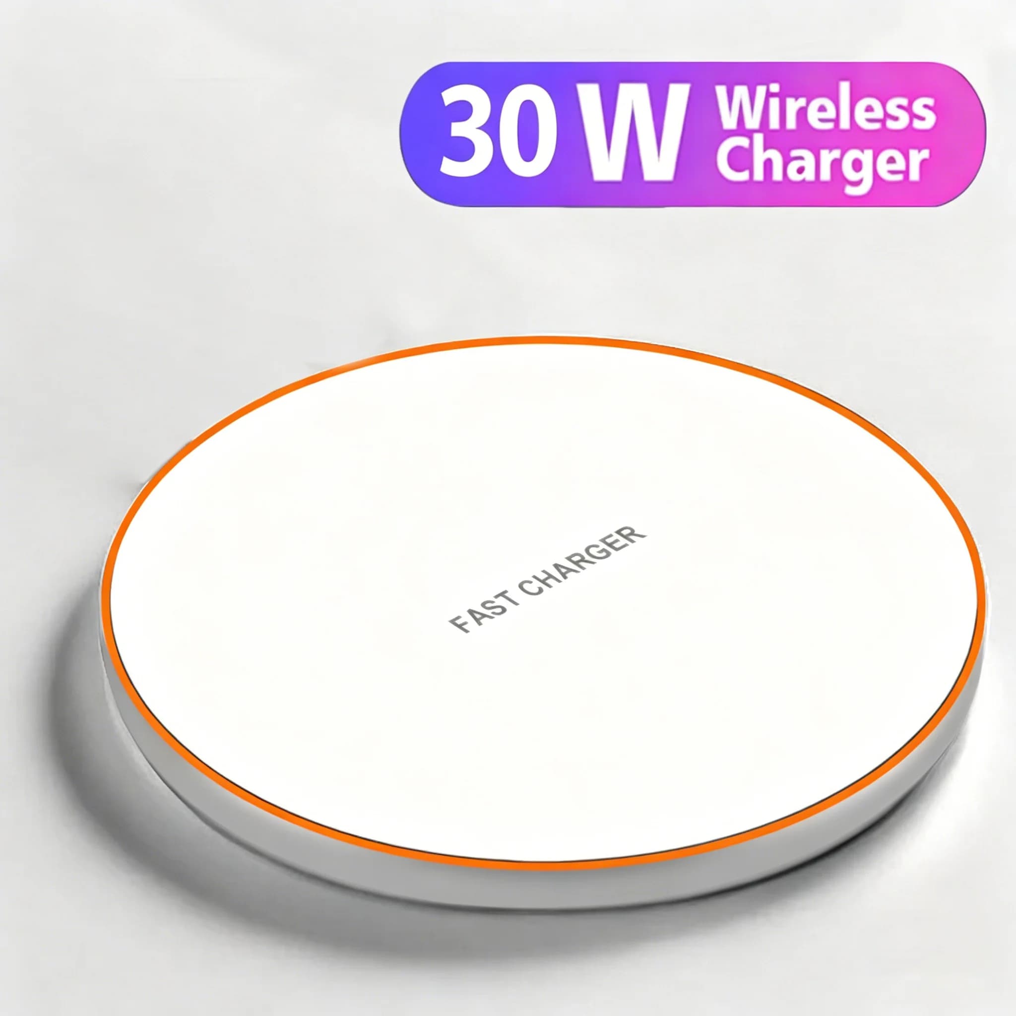 Caricatore Wireless Veloce da 30W, Compatibile con iPhone 17/16/15-12 Pro Max, Samsung S25-S20, Huawei, Xiaomi e Google Pixel