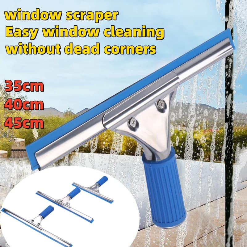 35/40/45 centimetri Tergicristallo Per Uso Domestico In Acciaio Inox Antiscivolo Macchia Scratch Doccia Specchio del Bagno Raschietto A Mano Strumenti di Pulizia