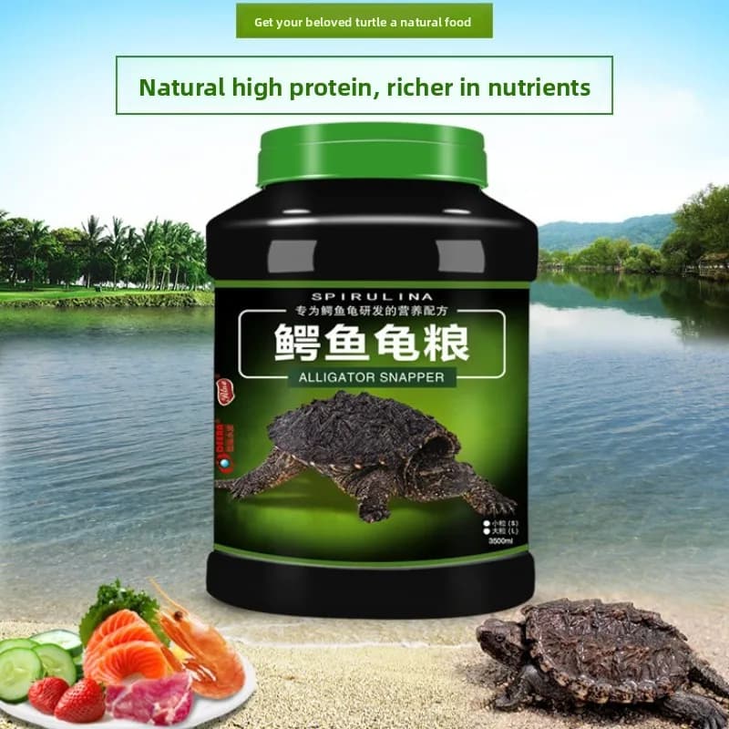 DEERA Baby Alligator Snapper Food - Starter Pellets for Hatchling & Juvenile, Builds Foundation for Massive Growth