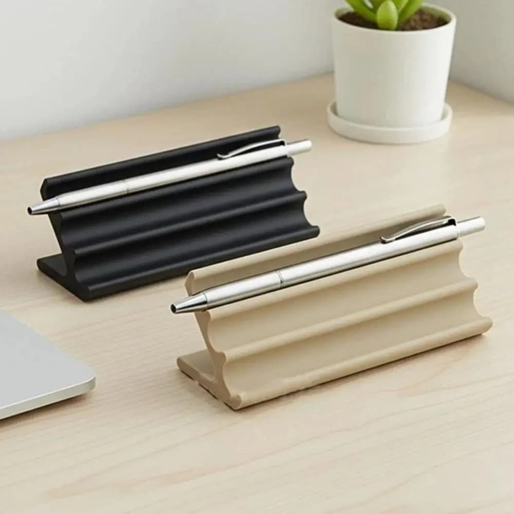 Simple Modern Office Pen Stand Minimalist Anti-slip Pen Holder Universal Anti-lost Desktop Organizer Office