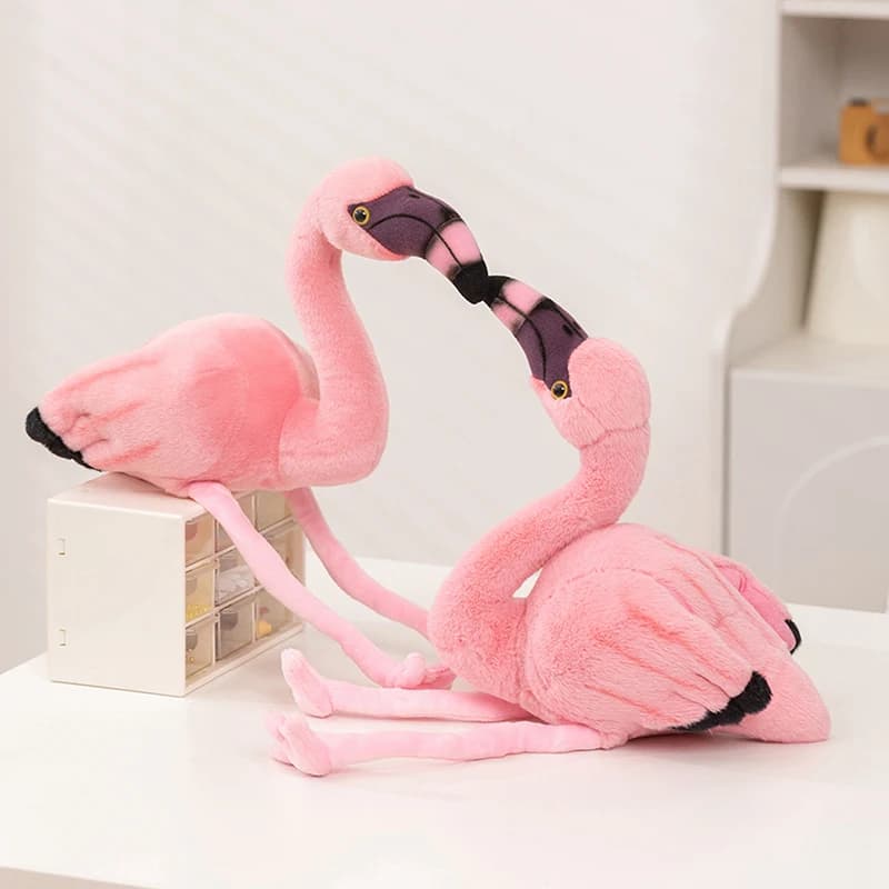 Adorabile Peluche di Fenicottero Rosa, Morbido Pupazzo di Uccello Imbottito, Grazioso Peluche di Fenicottero per Regalo di Compleanno per Ragazze, Decorazione per la Casa
