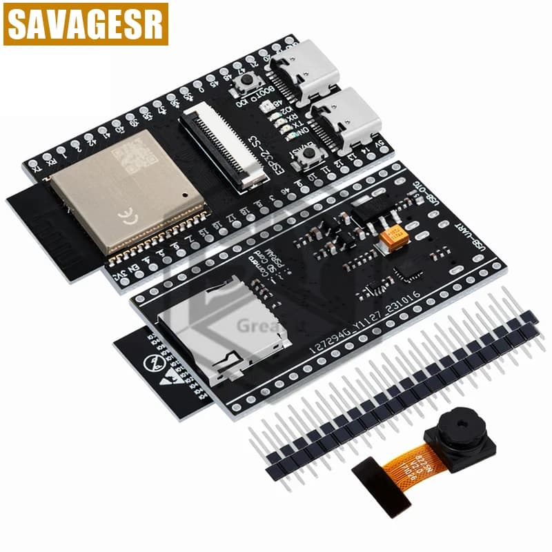 ESP32-S3 N16R8 CAM Development Card with WiFi+Bluetooth Module and OV2640 Camera for Arduino
