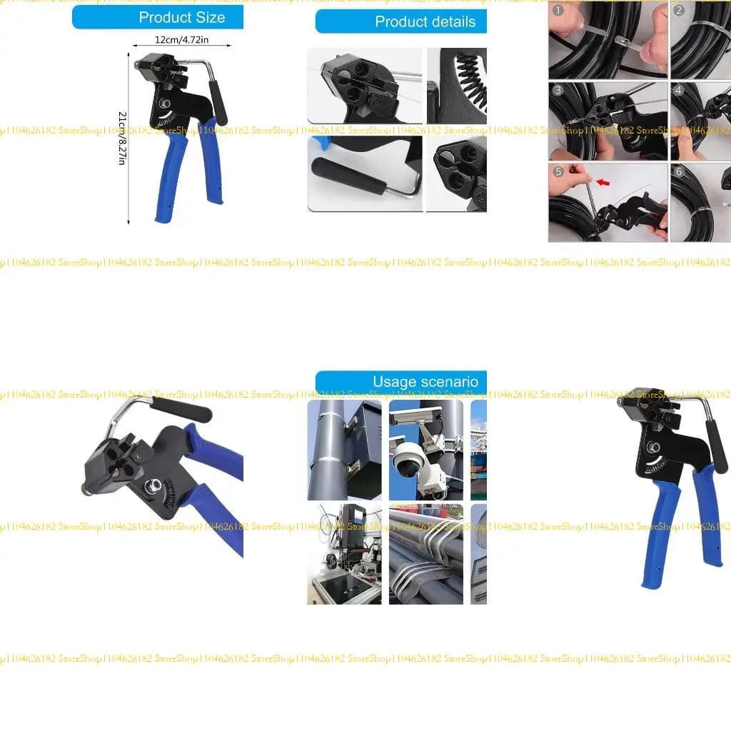 Q2q4 pistole a cavo multifunzionale e cravatta per cavi per il tensionamento e taglio per cavi in nylon in nylon in nylon