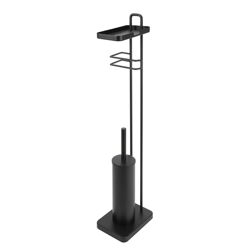 Fessura del pavimento del WC porta fazzoletti bagno manico lungo scopino per WC domestico con set di spazzole per WC base