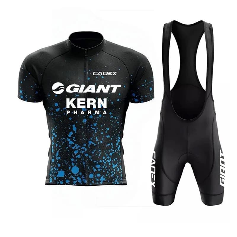 2026 Men's Short Sleeve Cycling Jersey Summer Cycling Kern Pharma Cycling MTB Maillot Ropa Ciclismo Bib Shorts