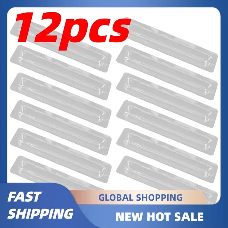 12 pcs plastic pointer watch box transparent anti-pressure quartz wall clock lancette arms cover shell movement parts