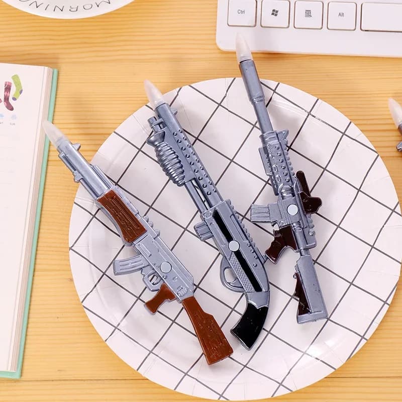 1/2 pz carino divertente Kawaii penne Rollerball materiale scolastico Papelaria Revolver creativo carino forma divertente cancelleria a sfera
