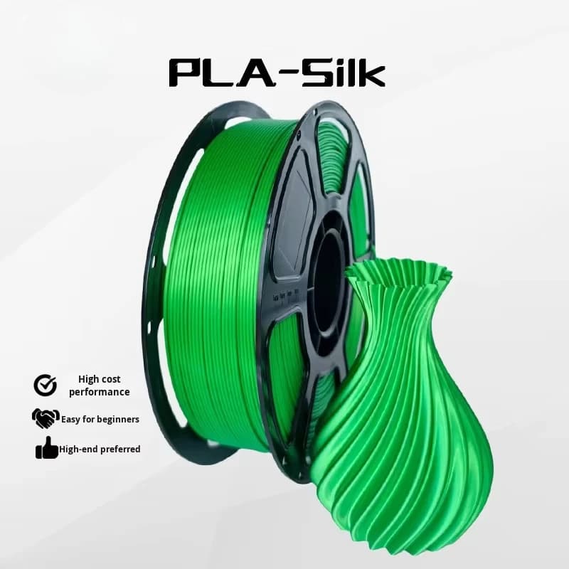 3D Printing Consumables PLA 1KG for 330-Meter Filament Silk Monochrome Green Printer ASD0002