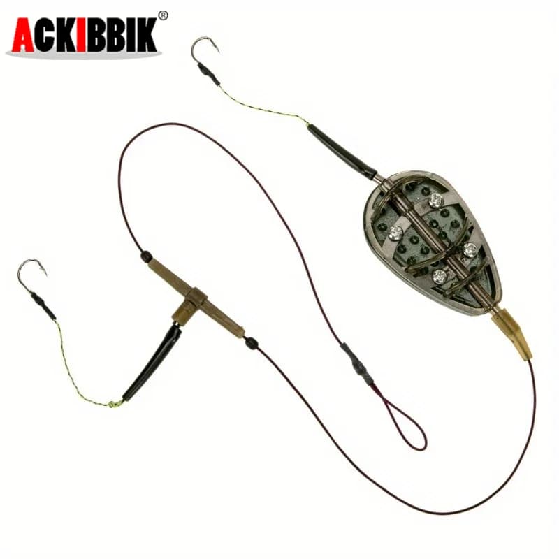 1pc Kit Carp Fishing Feeder Hook Feeder Carp Fishing bait Sand Line Group Accessories for artificial bait
