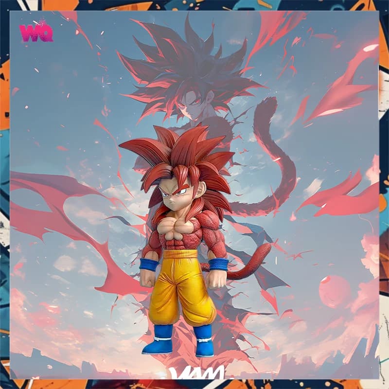 In Stock 17cm Daima Dragon Ball Anime Figure Ssj4 Super Saiyan 4 Son Goku Figures PVC Statue Collectible Model Custom Gifts Toys