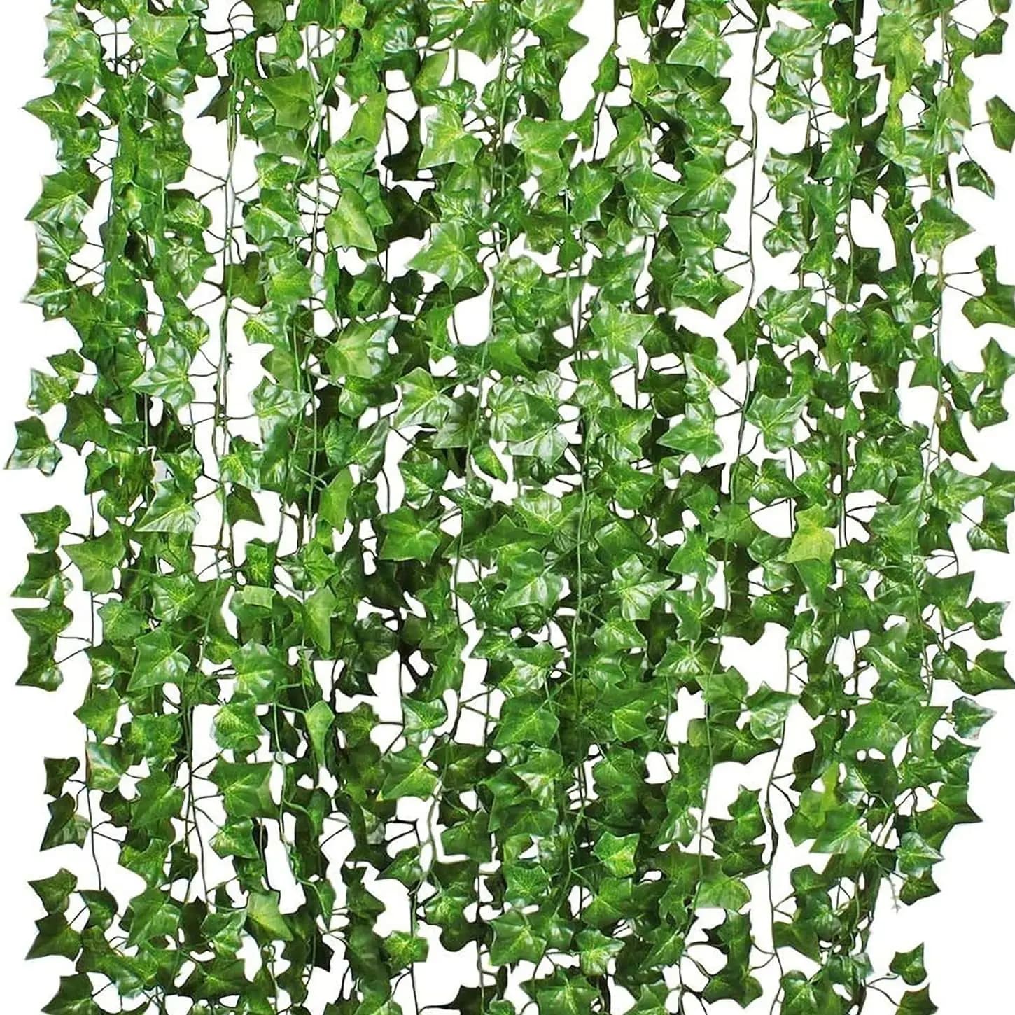 2.1M Artificial Plant Face Appeal Finta Lera leaf Green Garland Garden Fence Outdoor Decoration Walls Wedding Home Party Decoration
