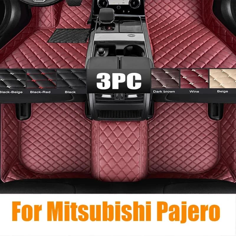 Tappetini auto per Mitsubishi Pajero Sport 2015 2014 2013 2012 2011 (5 posti) Interni Styling Auto Tappeti Tappeto Parte automobilistica