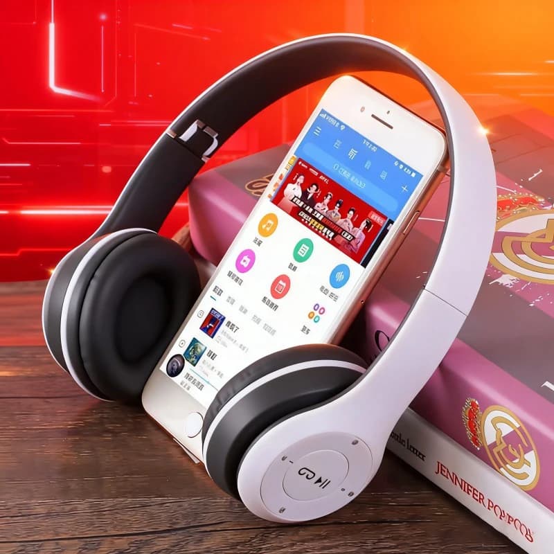 New P47 TWS Headphones, Bluetooth Foldable Wireless Headphones for Sports and Games, Stereo for iPhone Huawei XiaoMi Samsung