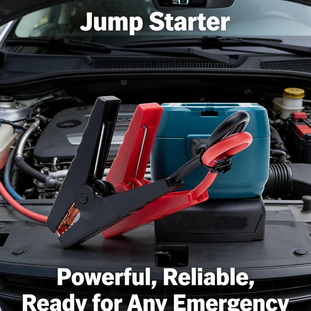 Avviatore d'emergenza per auto con cavo adattatore per batterie al litio DeWalt/Milwaukee/Makita/Bosch 18V - Strumento di emergenza