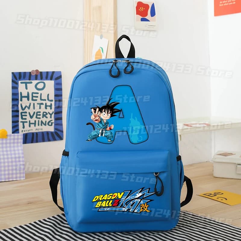 Zaino Dragon Ball per Ragazzi, Stampa Anime con Lettere Carine, Borsa Scuola per Studenti, Contenitore per Cancelleria, Regalo di Tendenza per Bambini