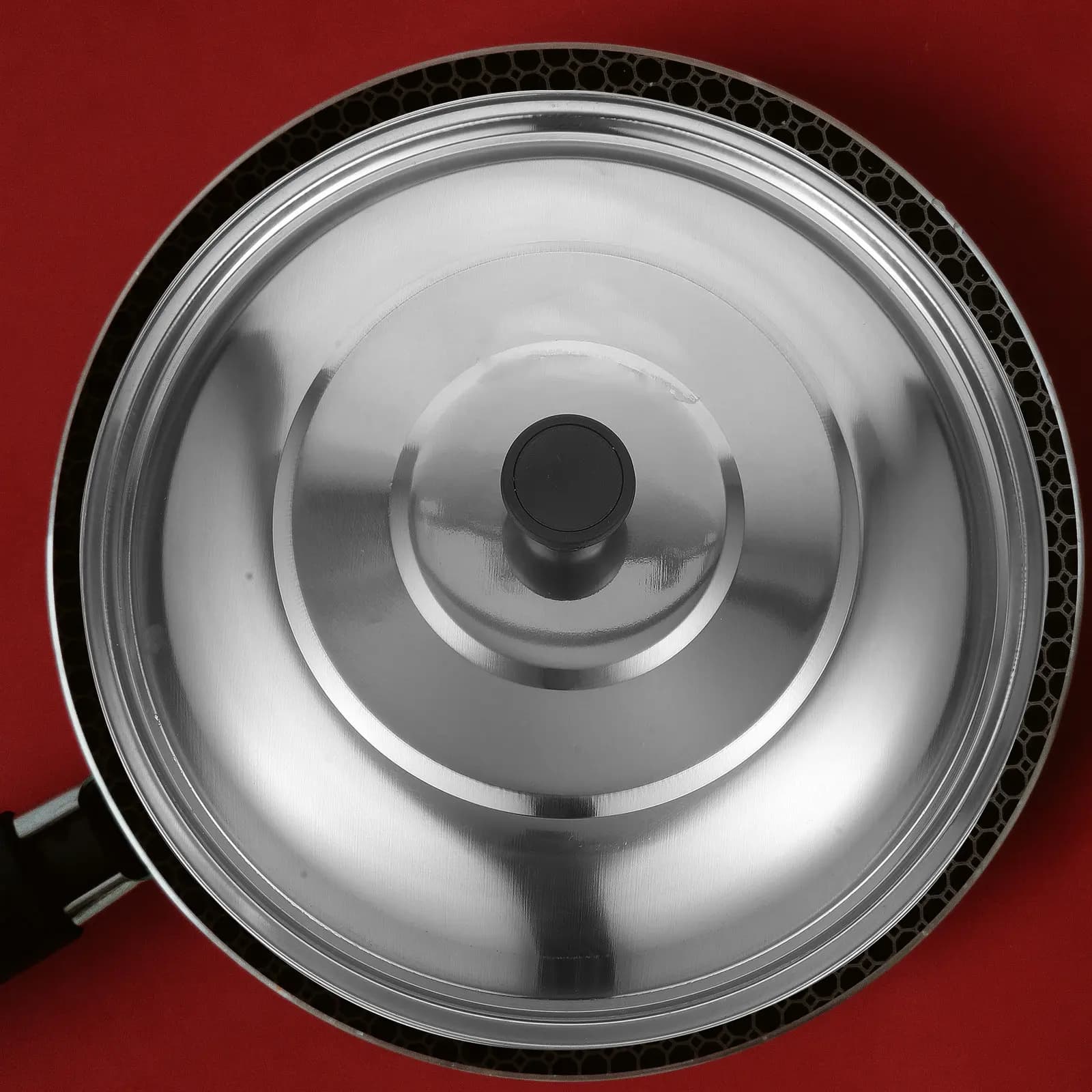 Heavy Duty Stainless Steel Pot Lid for Cooking Steam Retention Anti Scald Handle Compatible with Most Pots Pans Saucepans Frying