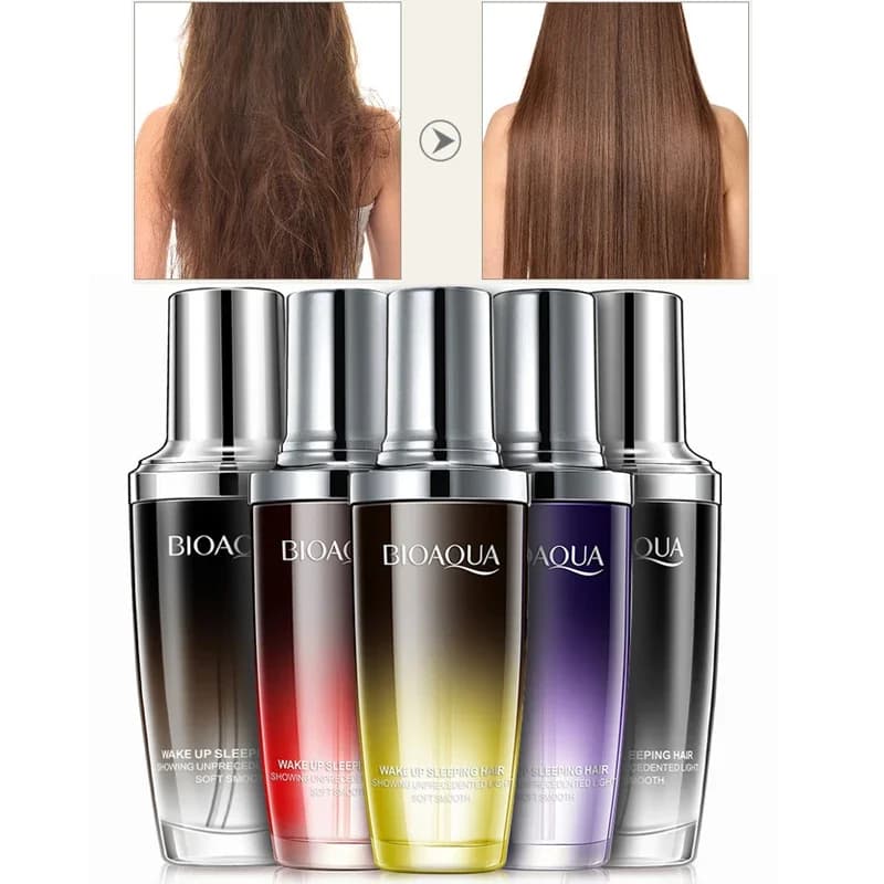 Bioaqua essential oil for hair care improves hair creams nourishes smoothness and illuminates the scented balm