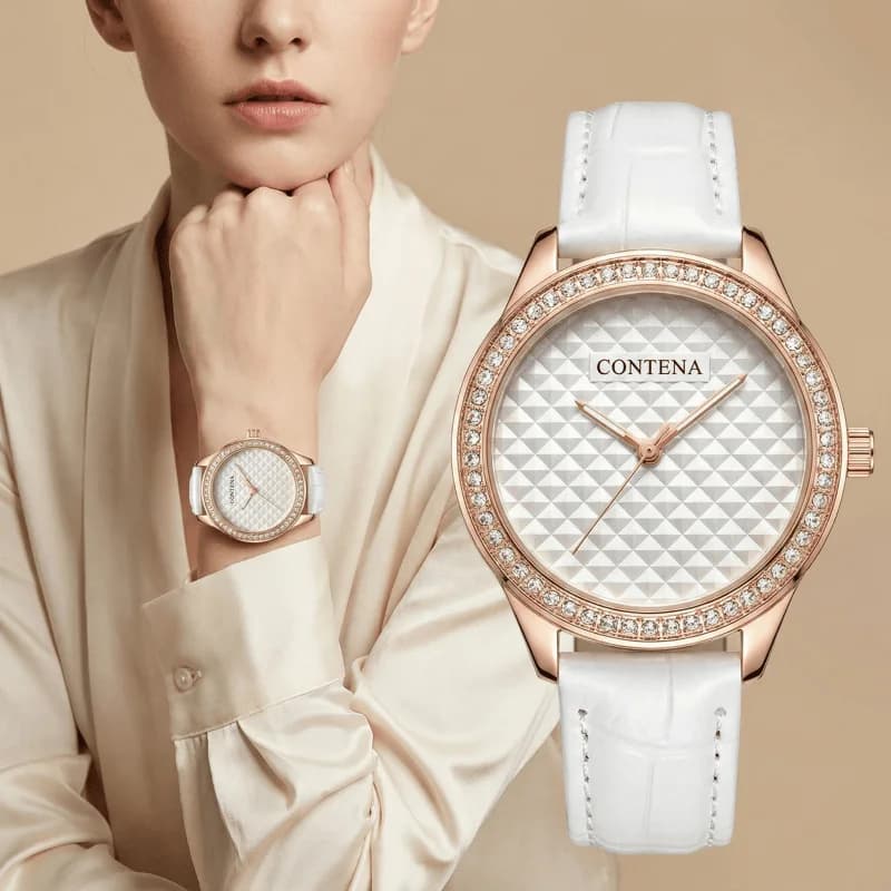 Nuovi orologi casual con cinturino in pelle per donna Orologi da polso al quarzo da donna alla moda semplice Orologio da donna elegante regalo montre femme