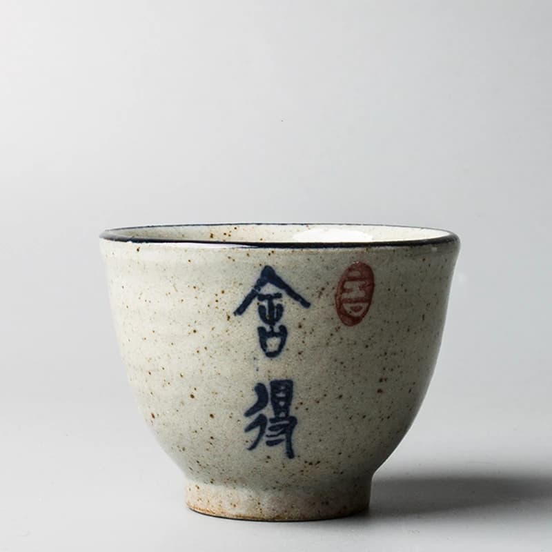 6 Style Vintage Chinese Pottery Cups Beautiful Wine Tea Cup Set Teaware Calligraphy Tea Bowl Ceremony Antique Teacup Coffee Mugs