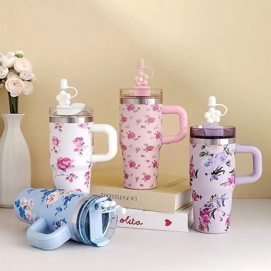 Bottiglia d'acqua isolata sottovuoto in acciaio inossidabile da 14 once – Decor