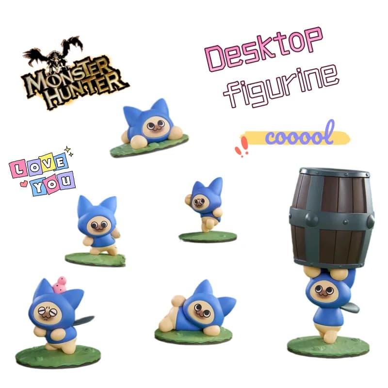 New Monster Hunter Alma Gemma Nata High Color Value Desktop Doll Decoration Creative Personality Hand Doll Toy Gift Cartoon Cute