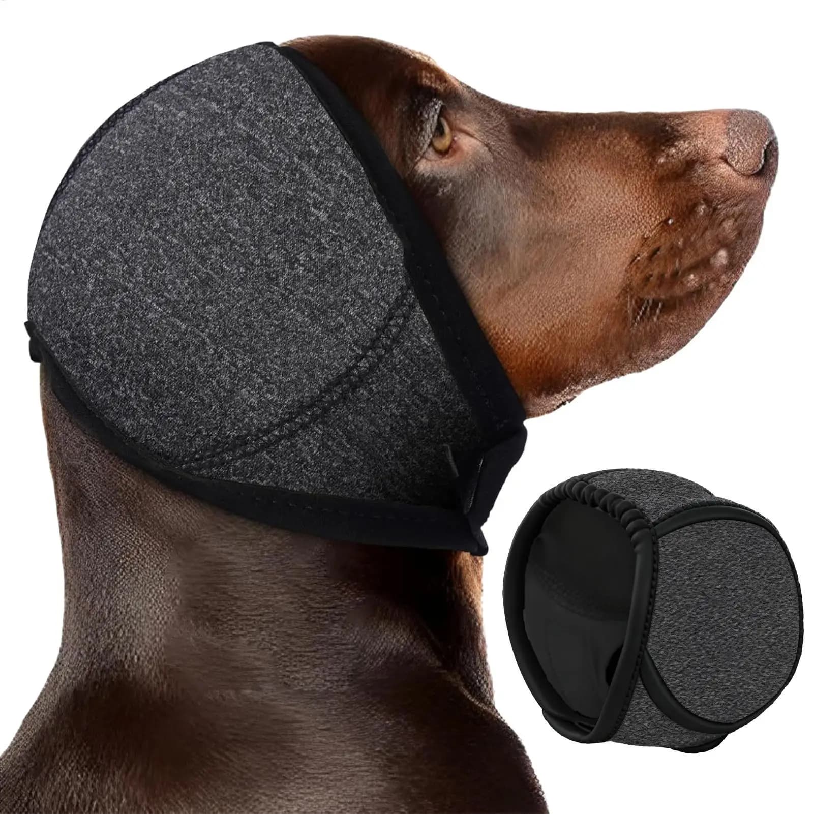Cuffie antirumore per cani, insonorizzate, impermeabili, con cappuccio, per toelettatura di animali domestici, bagno, asciugatura, nuoto, fuochi d'artificio, viaggi