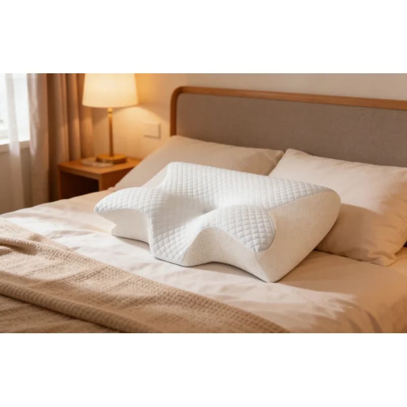 Cuscino Ergonomico a Farfalla in Memory Foam, Supporto Ortopedico per Alleviare il Dolore a Collo e Spalle, per un Sonno Profondo