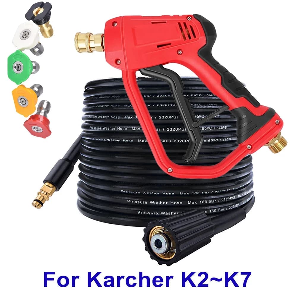 Ugelli per lavatrice per pistola ad acqua per tubo idropulitrice ad alta pressione per connettore rapido per pulizia auto Karcher