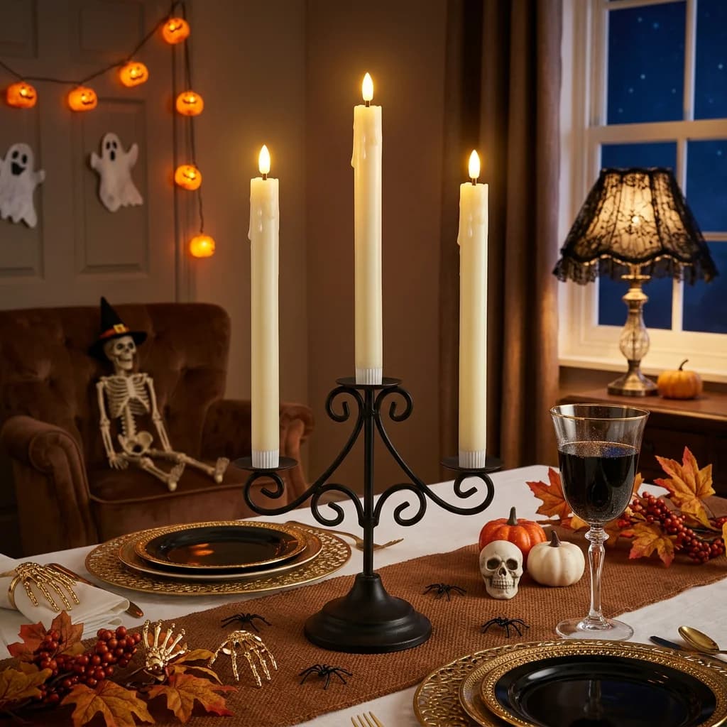 Flameless Ivory Taper Candles Flickering with 10-Key Remote, Battery Operated Led Warm 3D Wick Light Window Candles Real Wax Pack of 6, Christmas Home Wedding Decor(0.78 X 10 Inch)