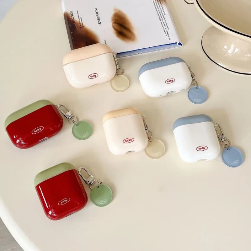 Corea Custodia fortunata per Apple Airpods 4 1 2 3 Custodia per cuffie carina per Airpods Pro 2nd Scatola di ricarica Bluetooth senza fili Shell 2025