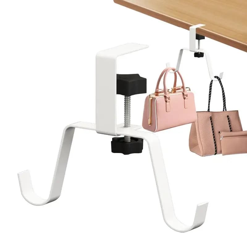 1pc Adjustable Desk Edge Hook Gaming Headset Desk Hanger Backpack Storage Hanging Hook Holder Organizer for Home Office without Drilling