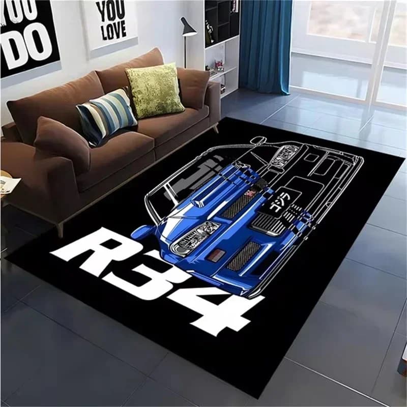 Carpets Printed Classic Car Racing Carpets Bedroom Mats Game Mats House Decorations Living Room Mat Sofa Mat Zerbino Anti-slip Mat