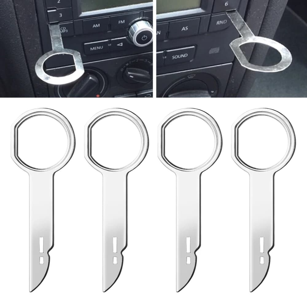 Chiave per rimozione radio stereo per auto Strumento CD per SEAT Altea Toledo MK1 MK2 Ibiza Cupra Leon Cupra per Skoda Fabia Rapid