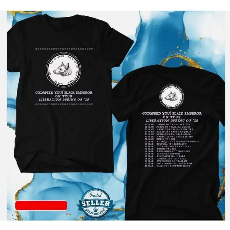 Godspeed You Maglietta Black Emperor Liberation Spring Europe Tour 2025