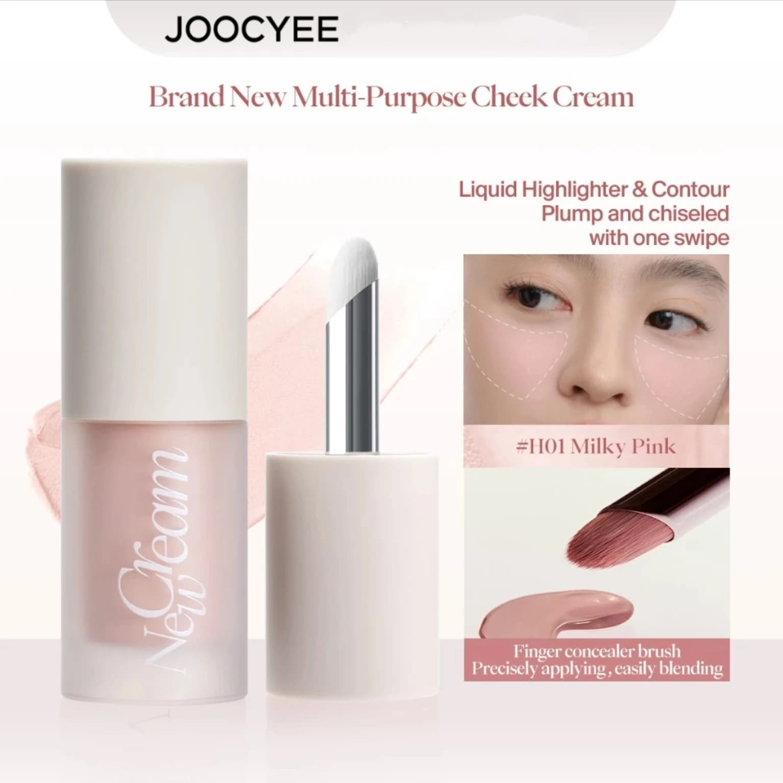 JOOCYEE CONCEALER COUNTOUR Nuovo Multiuso Lipmatte Fard Crema Countour Correttore Ombreggiatura Evidenziatore Trasferibile Trucco