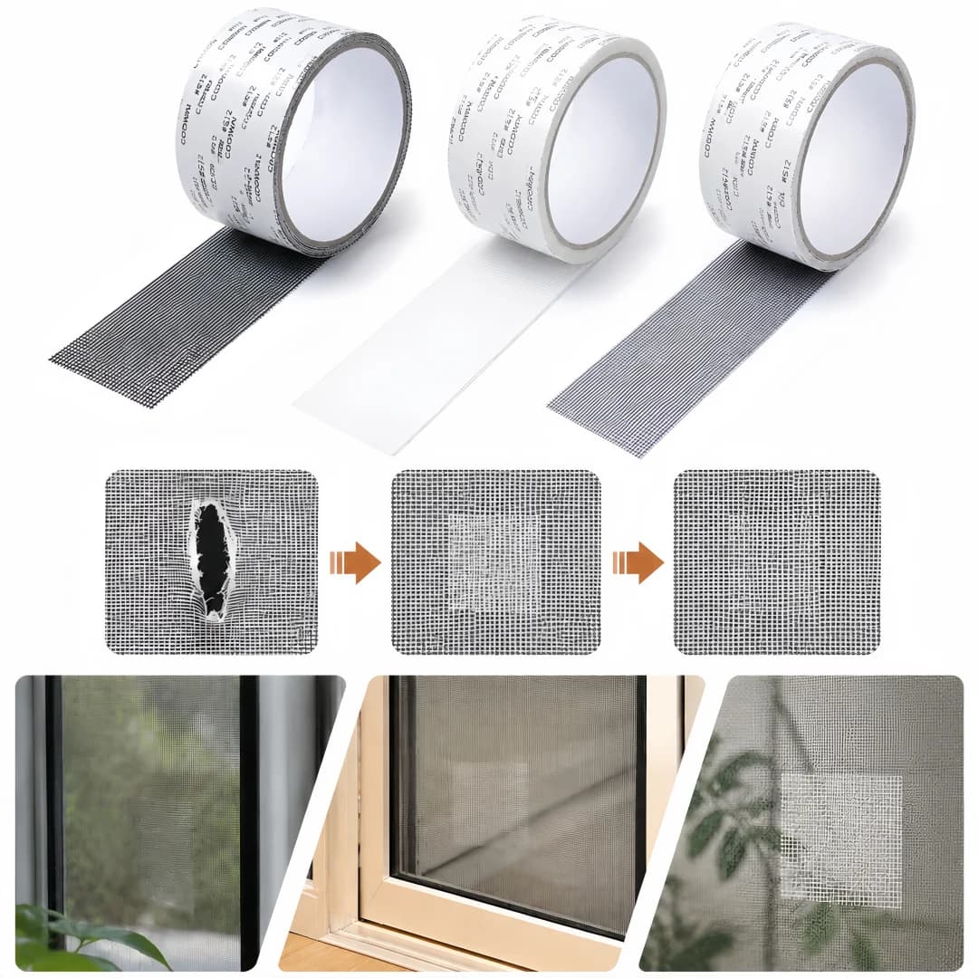Summer Insect Screen Window Repair Patch. Sand Window Leak Repair Mesh Repair Tape, Self-adhesive. Essential Household Items