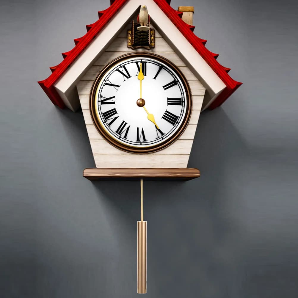 2Pcs Quartz Wall Clock Pendulum Replacement Metal Decorative Parts Hanging Clock Supplies Bedroom Dormitory Accessories