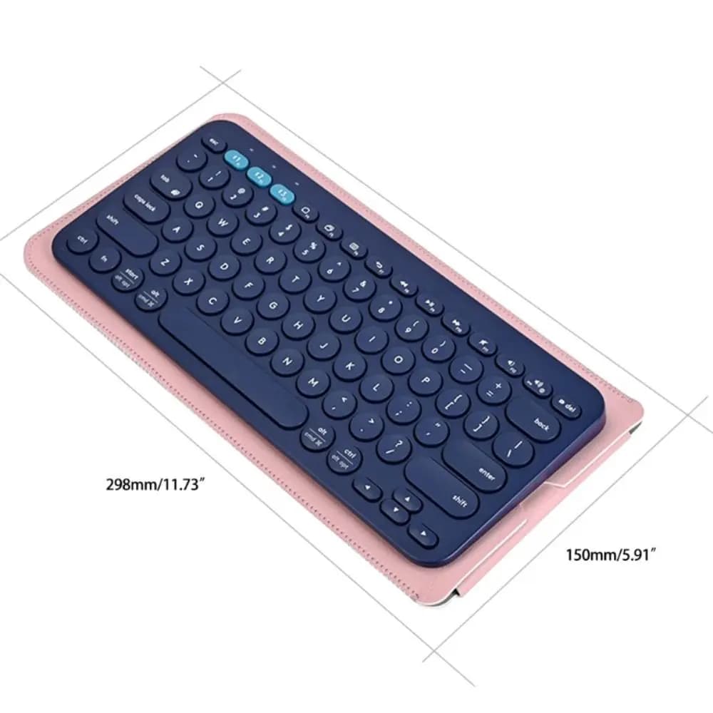Custodia protettiva antiurto in pelle PU per tastiera Bluetooth per custodia per tastiera wireless Logitech K380