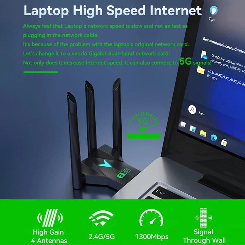 1 pz Ripetitore WiFi Wireless, Amplificatore di Segnale a Lungo Raggio con Penetrazione Pareti per Router Domestico, Estensore con Porta Ethernet