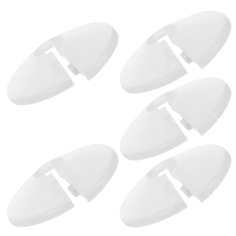 5Pcs Round Pipe Collar Cover PVC Valve Decorative Covers for Water Pipe Concealing Plumbing Flange Plates Under Sink Drain Pipes
